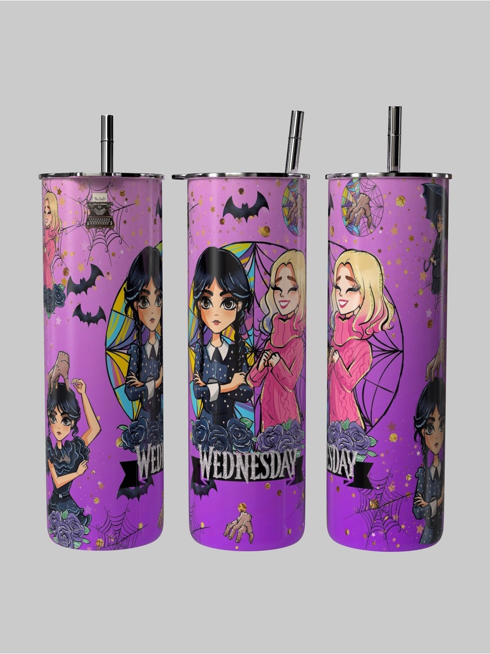 Wednesday Purple Cute Spooky 20oz Tumbler